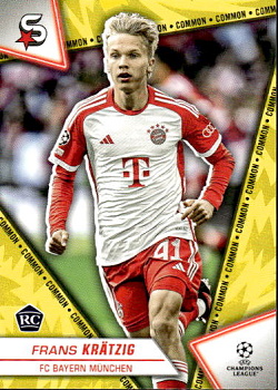 Frans Kratzig Bayern Munchen Topps UEFA Club Competitions Superstars 2023/24 Common Image Variation #185