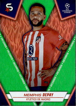 Memphis Depay Atletico Madrid Topps UEFA Club Competitions Superstars 2023/24 Uncommon #21