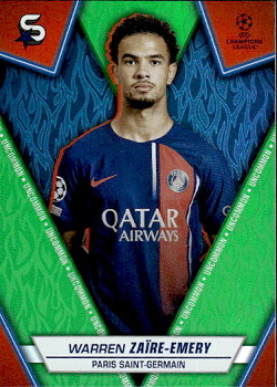 Warren Zaire-Emery Paris Saint-Germain Topps UEFA Club Competitions Superstars 2023/24 Uncommon #183