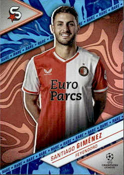 Santiago Gimenez Feyenoord Topps UEFA Club Competitions Superstars 2023/24 Rare #78