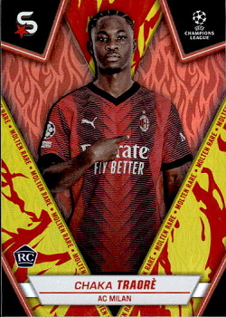 Chaka Traore A.C. Milan Topps UEFA Club Competitions Superstars 2023/24 Molten Rare #4