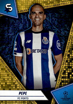 Pepe FC Porto Topps UEFA Club Competitions Superstars 2023/24 Golden Pixels #68
