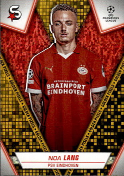 Noa Lang PSV Eindhoven Topps UEFA Club Competitions Superstars 2023/24 Golden Pixels #120