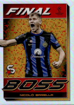 Nicolo Barella Internazionale Milano Topps UEFA Club Competitions Superstars 2023/24 Final Boss #FB-6