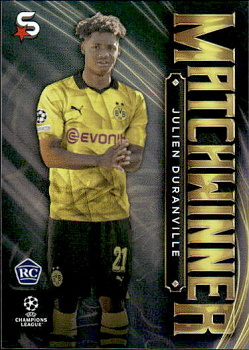 Julien Duranville Borussia Dortmund Topps UEFA Club Competitions Superstars 2023/24 Matchwinner #MW-8