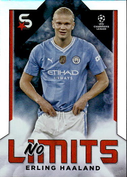 Erling Haaland Manchester City Topps UEFA Club Competitions Superstars 2023/24 No Limits #NL-11