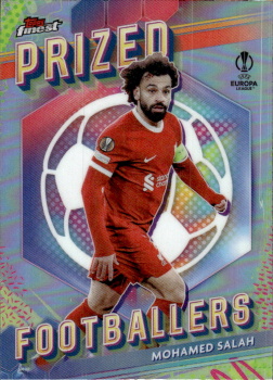 Mohamed Salah Liverpool Topps Finest UEFA Club Competitions 2023/24 Prized Footballers #PF-11