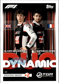 Oliver Bearman / Esteban Ocon Haas Topps F1 Turbo Attax 2026 #66