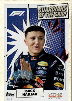 Isack Hadjar Red Bull Topps F1 Turbo Attax 2026 Guardians Of The Grid #GU3