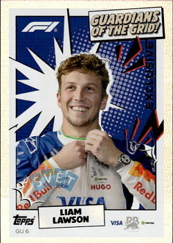 Liam Lawson VCARB Topps F1 Turbo Attax 2026 Guardians Of The Grid #GU6