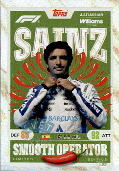 Carlos Sainz Williams Topps F1 Turbo Attax 2026 Limited Edition #LE2
