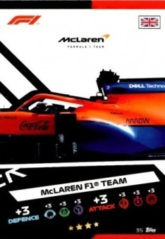 McLaren F1 Topps F1 Turbo Attax 2021 F1 Base #35