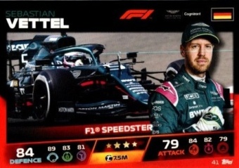 Sebastian Vettel Topps F1 Turbo Attax 2021 F1 Base #41