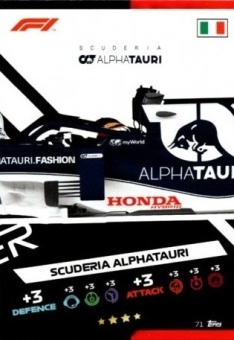 Scuderia AlphaTauri Topps F1 Turbo Attax 2021 F1 Base #71