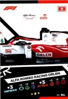 Alfa Romeo Racing ORLEN Topps F1 Turbo Attax 2021 F1 Base #80