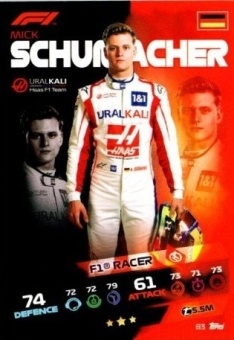 Mick Schumacher Topps F1 Turbo Attax 2021 F1 Base #83