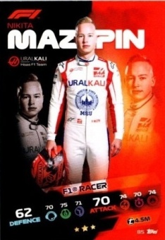 Nikita Mazepin Topps F1 Turbo Attax 2021 F1 Base #85
