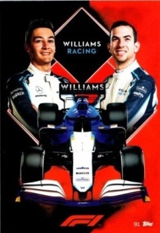 Williams Racing Topps F1 Turbo Attax 2021 F1 Base #91
