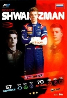 Robert Shwartzman Topps F1 Turbo Attax 2021 F2 #101
