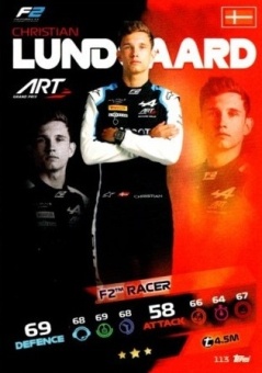 Christian Lundgaard Topps F1 Turbo Attax 2021 F2 #113