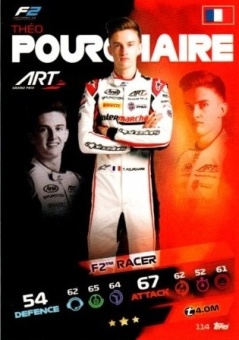 Theo Pourchaire Topps F1 Turbo Attax 2021 F2 #114