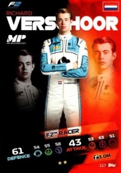 Richard Verscoor Topps F1 Turbo Attax 2021 F2 #117