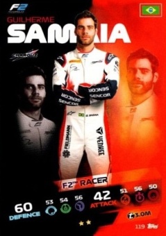 Guilherme Samaia Topps F1 Turbo Attax 2021 F2 #119
