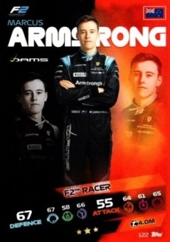 Marcus Armstrong Topps F1 Turbo Attax 2021 F2 #122