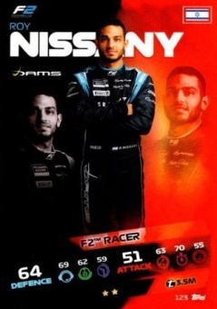 Roy Nissany Topps F1 Turbo Attax 2021 F2 #123