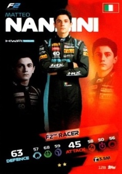 Matteo Nannini Topps F1 Turbo Attax 2021 F2 #128