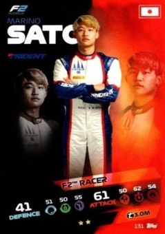 Marino Sato Topps F1 Turbo Attax 2021 F2 #131
