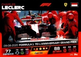 Charles Leclerc Topps F1 Turbo Attax 2021 Live Action #141
