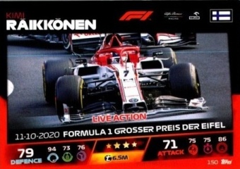 Kimi Raikkonen Topps F1 Turbo Attax 2021 Live Action #150