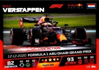 Max Verstappen Topps F1 Turbo Attax 2021 Live Action #158