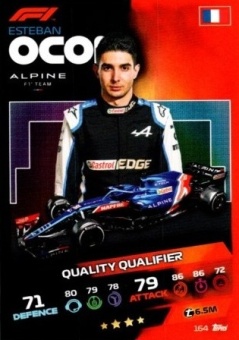 Esteban Ocon Topps F1 Turbo Attax 2021 Quality Qualifier #164