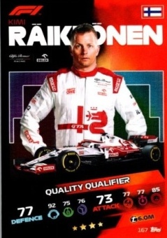 Kimi Raikkonen Topps F1 Turbo Attax 2021 Quality Qualifier #167