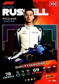 George Russell Topps F1 Turbo Attax 2021 Quality Qualifier #169