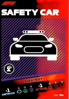 Safety Car Topps F1 Turbo Attax 2021 Strategy #194