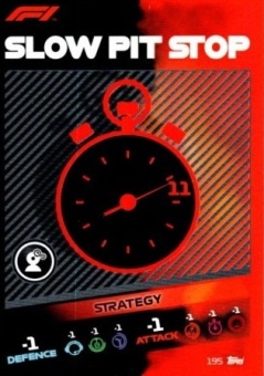 Slow Pitstop Topps F1 Turbo Attax 2021 Strategy #195