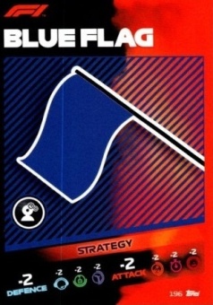 Blue Flag Topps F1 Turbo Attax 2021 Strategy #196