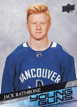 Jack Rathbone Vancouver Canucks Upper Deck 2020/21 Extended Series Young Guns #717