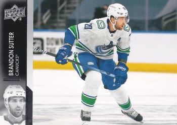Brandon Sutter Vancouver Canucks Upper Deck 2021/22 Series 2 #428