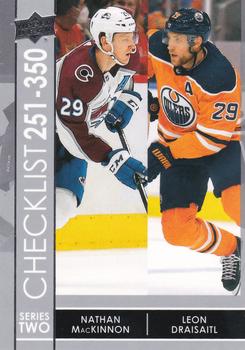 Nathan MacKinnon/Leon Draisaitl Upper Deck 2021/22 Series 2 Checklist #449