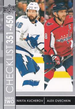 Nikita Kucherov/Alex Ovechkin Upper Deck 2021/22 Series 2 Checklist #450