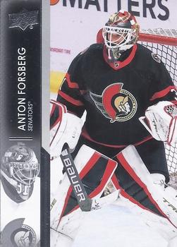 Anton Forsberg Ottawa Senators Upper Deck 2021/22 Extended Series #607