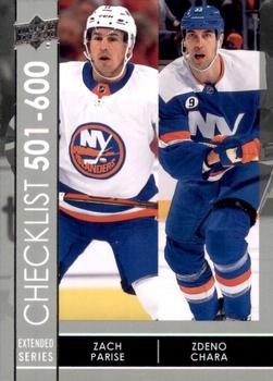 Zach Parise/Zdeno Chara Upper Deck 2021/22 Extended Series Checklist #699
