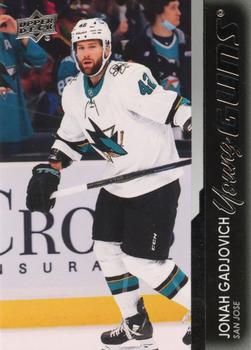 Jonah Gadjovich San Jose Sharks Upper Deck 2021/22 Series 2 Young Guns #499