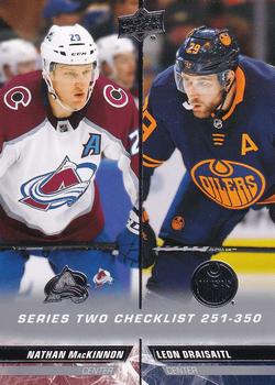 Nathan MacKinnon / Leon Draisaitl Colorado Avalanche / Edmonton Oilers Upper Deck 2022/23 Series 2 Checklist #449