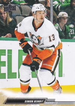 Simon Benoit Anaheim Ducks Upper Deck 2022/23 Extended Series #505