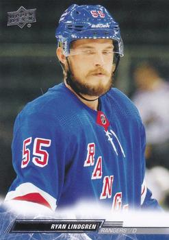 Ryan Lindgren New York Rangers Upper Deck 2022/23 Extended Series #596